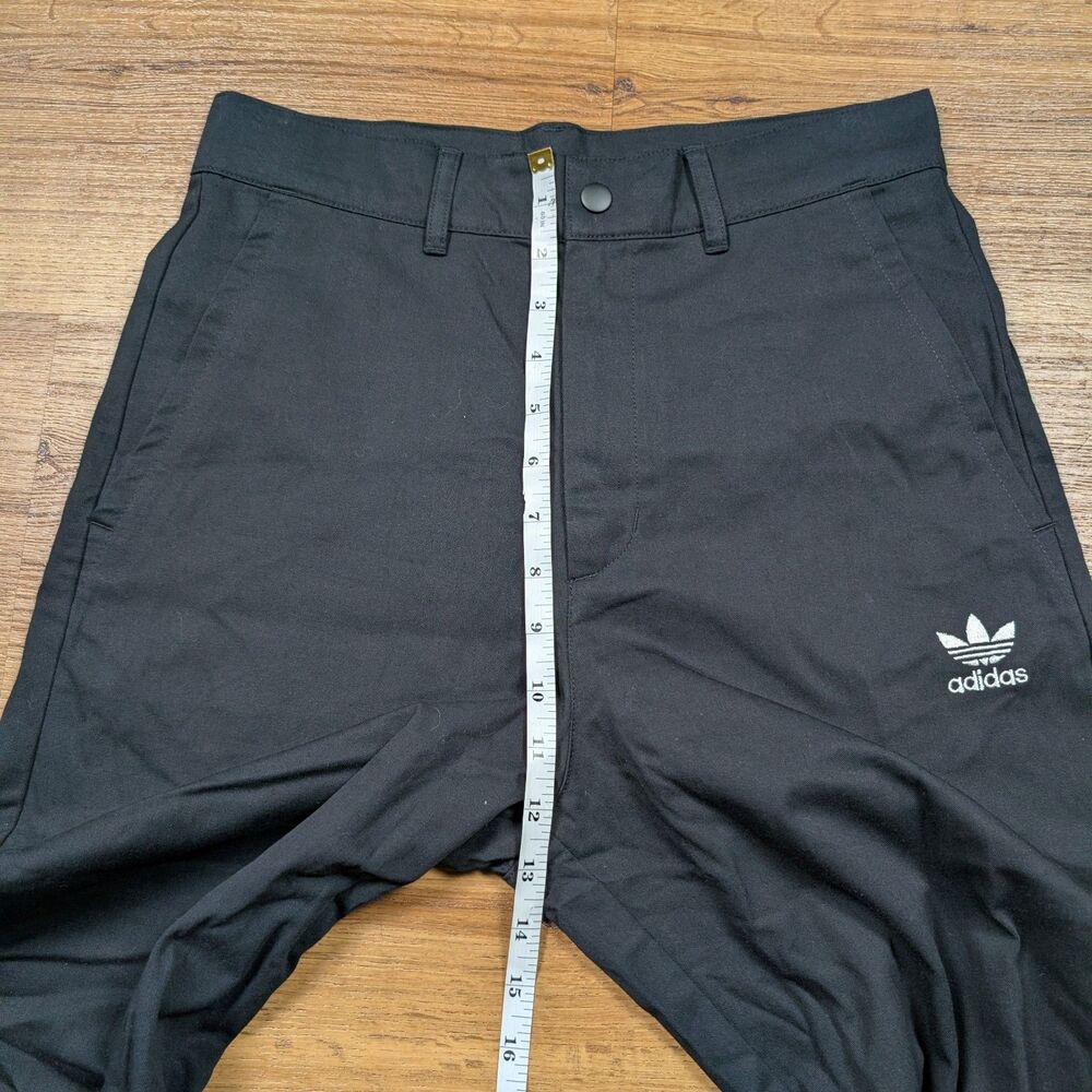 Adidas Originals Essentials Straight Leg Chino Pants Mens Size 30x30 Black - Picture 10 of 13